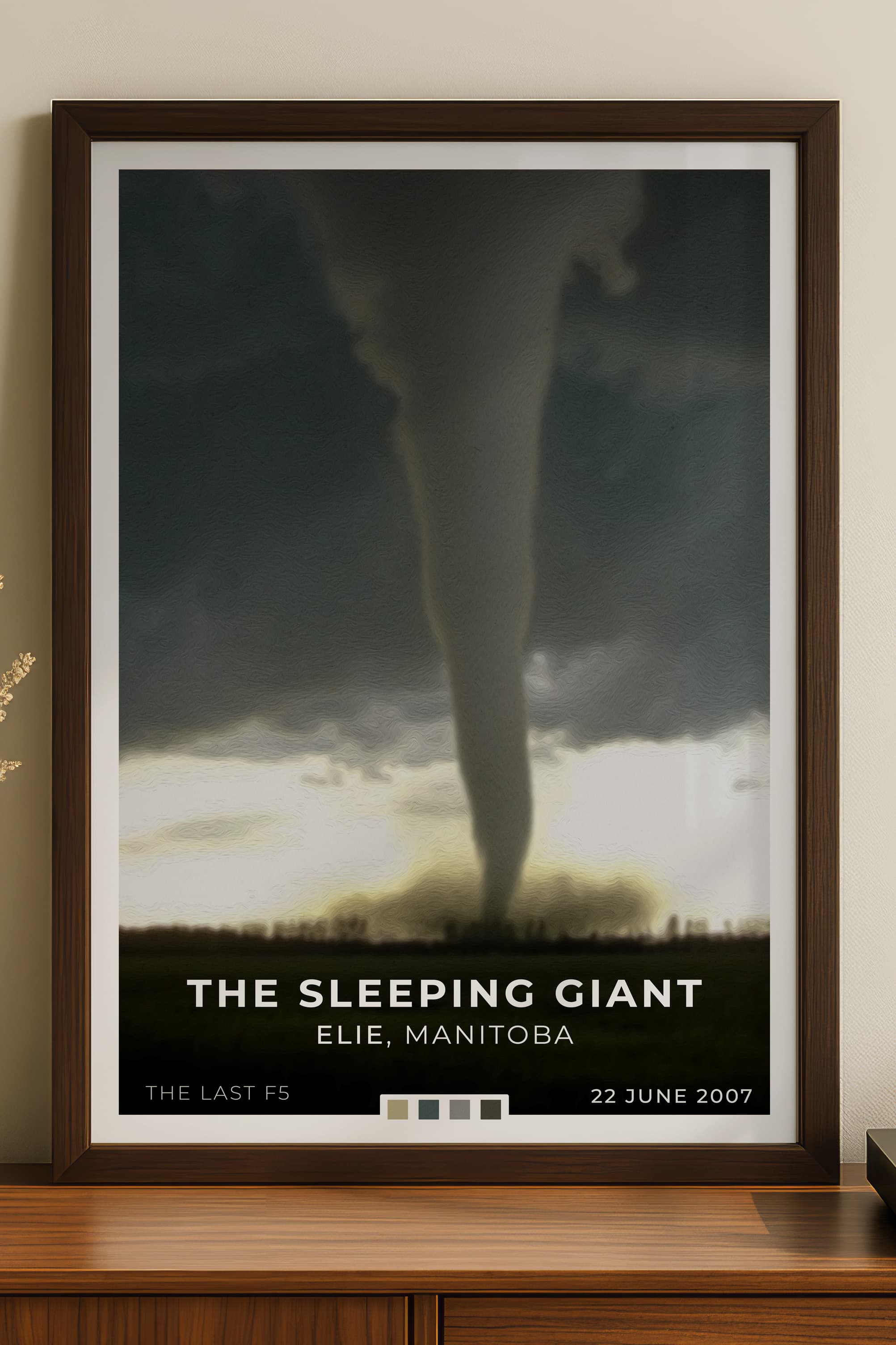 The 2007 Elie, Manitoba Tornado Print