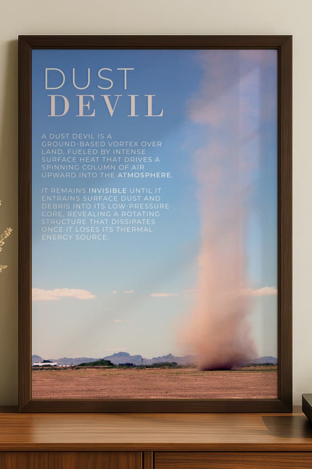 Dust Devil Vintage Print
