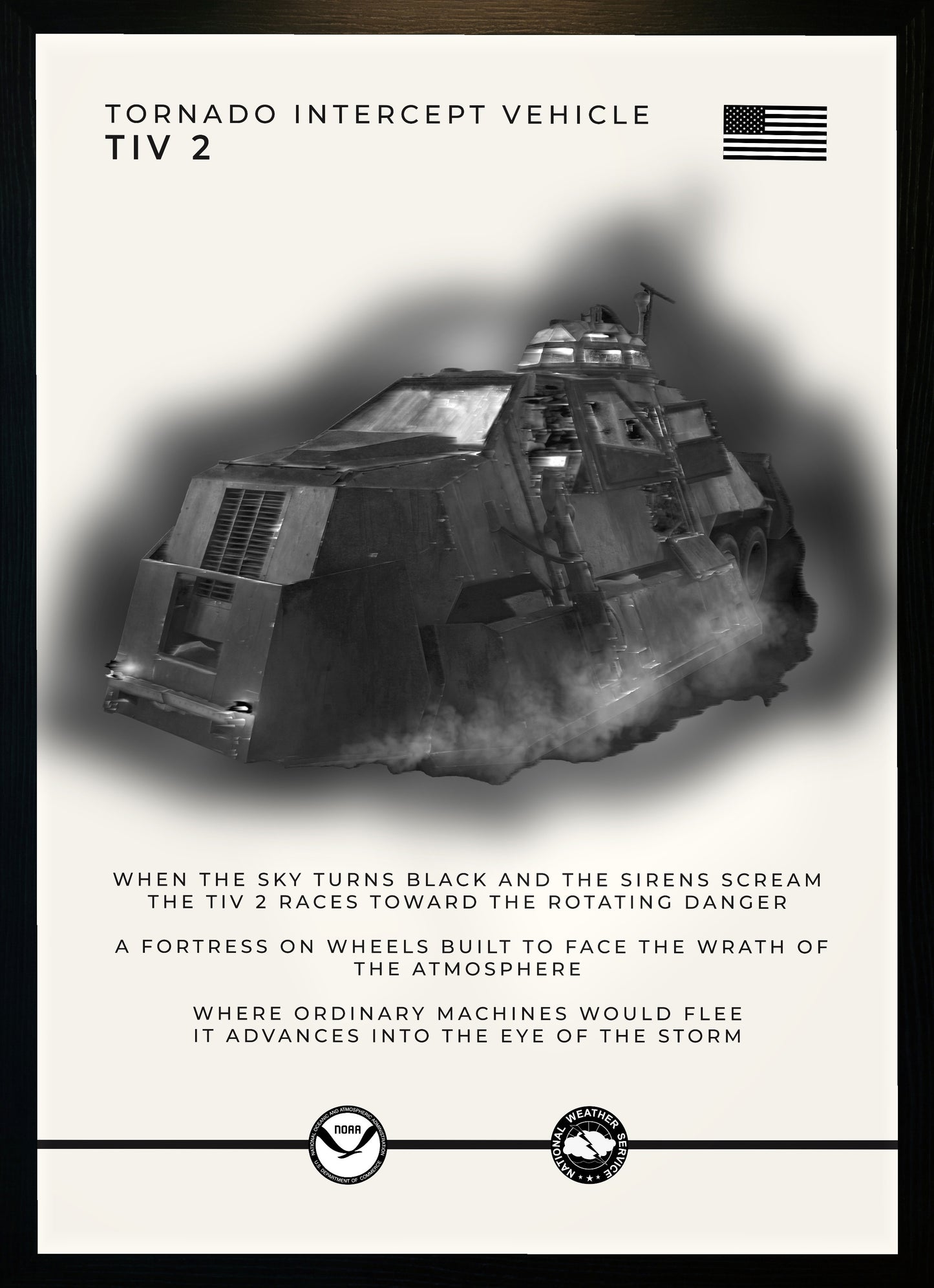 TIV 2 Tornado Interceptor Print | Storm Chaser Poster