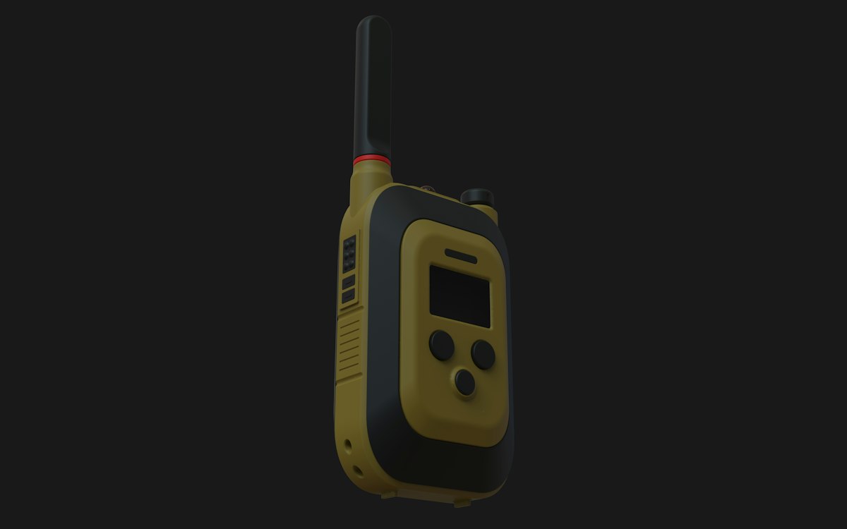 A handheld weather radio