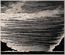 Mega-wedge tornado: a dark wall of cloud filling the horizon